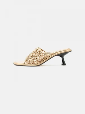 Foto van product Muiltjes met hak Souliers Martinez goudkleurig