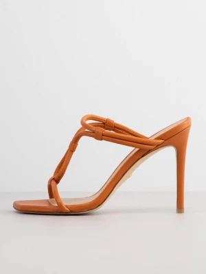Foto van product Muiltjes met hak Stuart Weitzman oranje