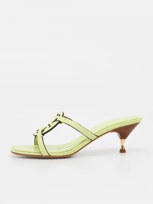 Foto van product Muiltjes met hak Tory Burch lichtgroen