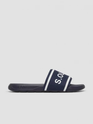 Foto van product Muiltjes met logo en contrasterende details s.Oliver blauw