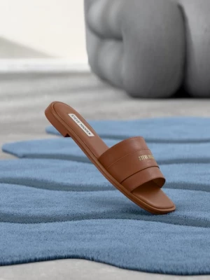 Foto van product Muiltjes Steve Madden cognac
