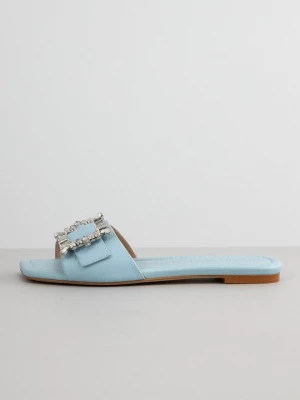 Foto van product Muiltjes Stuart Weitzman lichtblauw