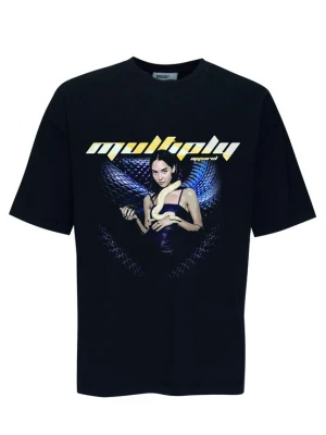 Foto van product Multiply Apparel Shirt lichtblauw / zwart / wit