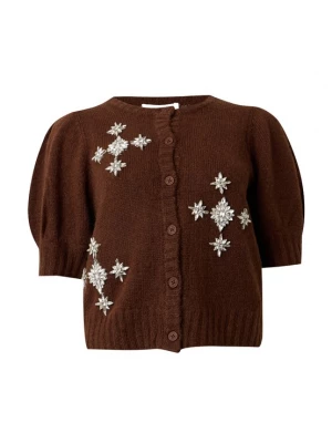 Foto van product Munthe Gebreid vest 'VOCCA' bruin