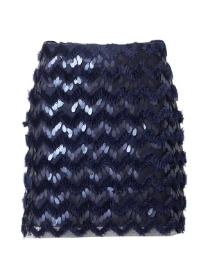 Foto van product Munthe Rok 'MORAINE' donkerblauw