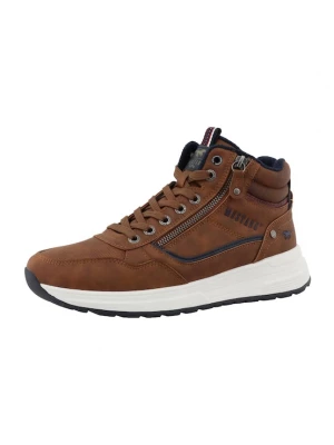 Foto van product MUSTANG Sneakers hoog 'Luciano' bruin