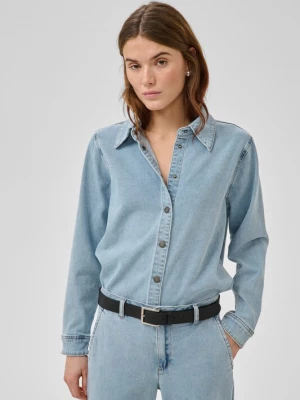 Foto van product My Essential Wardrobe Blouse 'Linn Sofia 115' blauw denim