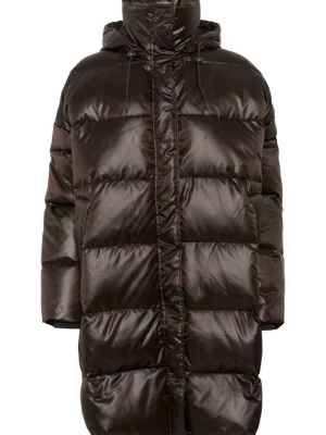 Foto van product My Essential Wardrobe Winterjas 'Glossy' donkerbruin