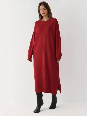 Foto van product My fashion Gebreide jurk karmijnrood