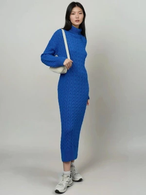 Foto van product My fashion Gebreide jurk kobaltblauw