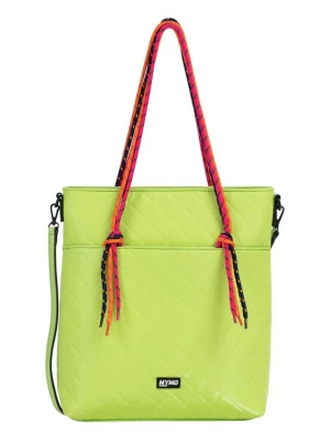 Foto van product myMo ATHLSR Shopper 'Duilio' donkerblauw / lichtgroen / oranje / pink