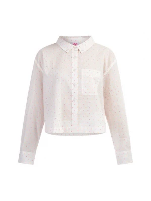Foto van product MYMO Blouse lichtoranje / lichtroze / wit
