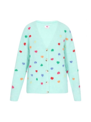 Foto van product MYMO Gebreid vest aqua / gemengde kleuren