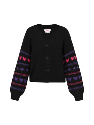 Foto van product MYMO Gebreid vest braam / framboos / zwart