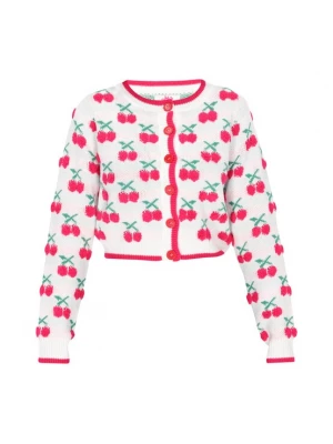 Foto van product MYMO Gebreid vest lichtblauw / rood / wit