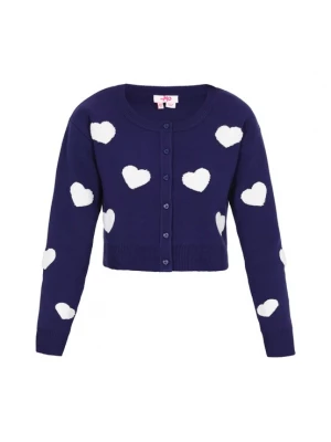 Foto van product MYMO Gebreid vest navy / wit