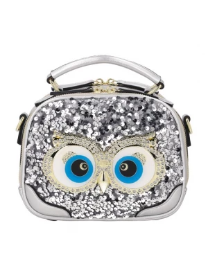 Foto van product MYMO Handtas 'Eyetheme' blauw / zilver / wit