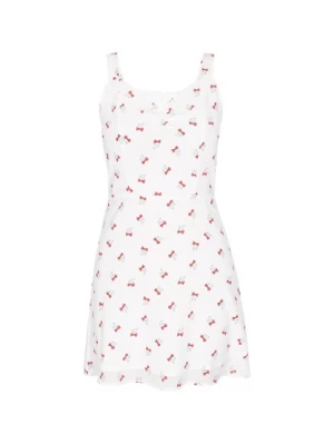 Foto van product MYMO Jurk 'Young Fashion' lichtgroen / pastelrood / wit