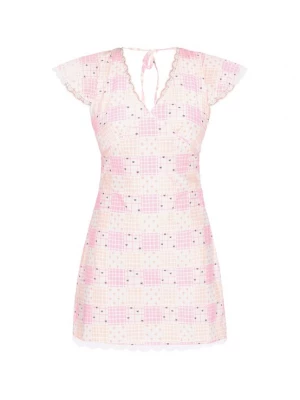 Foto van product MYMO Jurk 'Young Fashion' rosé / poederroze / zwart / wit