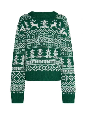 Foto van product myMo KIDS Trui 'Mimo' groen / wit