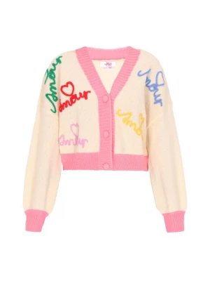 Foto van product MYMO Oversized vest 'Young Fashion' ivoor / blauw / lichtroze / rood