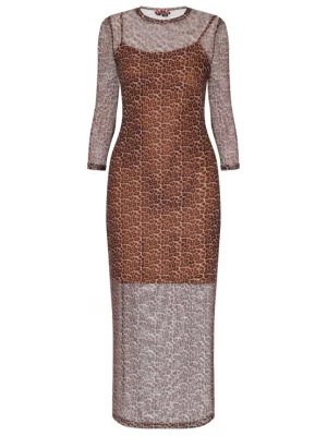 Foto van product myMo ROCKS Jurk 'Fashion Look' bruin / cappuccino / zwart