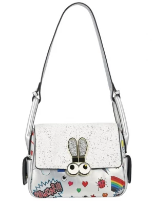 Foto van product MYMO Schoudertas 'Pop Eyetheme' blauw / rood / zwart / zilver