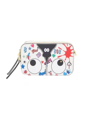 Foto van product MYMO Schoudertas 'Pop Eyetheme' groen / rood / zwart / wit