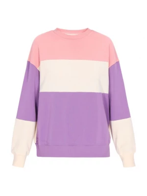 Foto van product swirly Sweatshirt 'Back To School' lichtbeige / lila / lichtroze