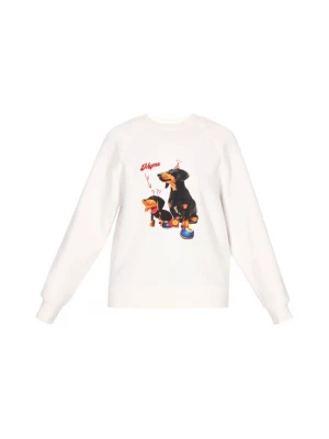 Foto van product MYMO Sweatshirt lichtbruin / rood / zwart / offwhite