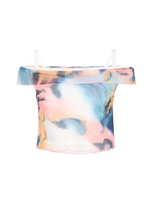 Foto van product MYMO Top 'Young Fashion' lichtblauw / oranje / rosa