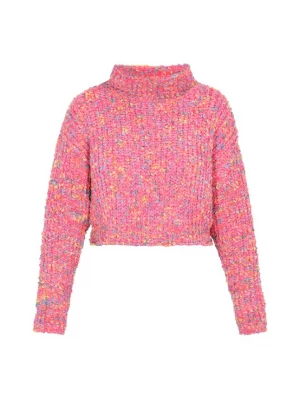 Foto van product MYMO Trui blauw denim / geel / mintgroen / pitaja roze