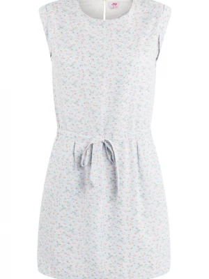 Foto van product MYMO Zomerjurk lichtblauw / donkergroen / rood / offwhite