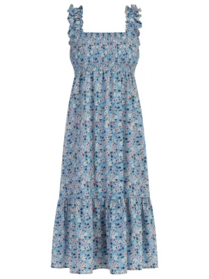 Foto van product MYMO Zomerjurk lichtblauw / spar / rosa / wit
