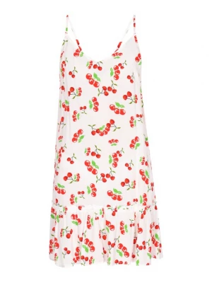 Foto van product swirly Zomerjurk groen / rood / wit