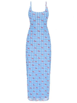 Foto van product MYMO Zomerjurk 'Spring Summer' lichtblauw / rood / offwhite