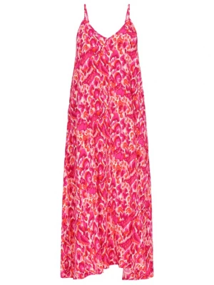 Foto van product MYMO Zomerjurk 'Young Fashion' oranje / rosa / donkerroze / wit