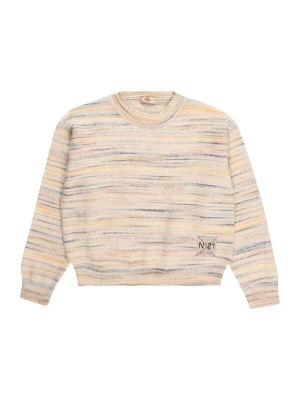 Foto van product N°21 Trui beige / safraan / grijs