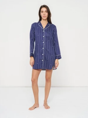 Foto van product Nachtjapon Lauren Ralph Lauren donkerblauw