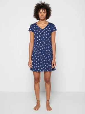 Foto van product Nachtjapon Lauren Ralph Lauren donkerblauw
