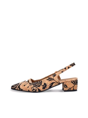 Foto van product nae Vegan Shoes Slingpumps 'Zurie' bruin / zwart