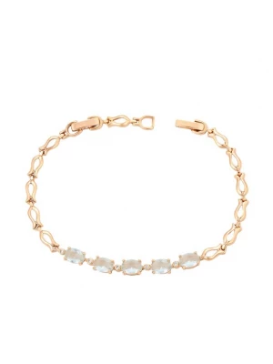 Foto van product NAEMI Armband pastelblauw / goud / transparant