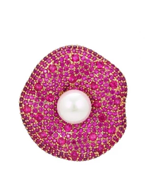 Foto van product NAEMI Broche goud / pink