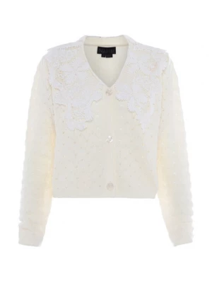 Foto van product NAEMI Gebreid vest wit / wolwit