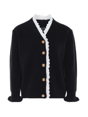 Foto van product NAEMI Gebreid vest zwart / wit