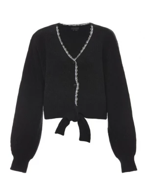 Foto van product NAEMI Gebreid vest zwart / wit