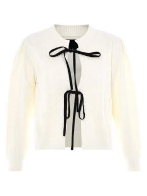 Foto van product NAEMI Gebreid vest zwart / wolwit