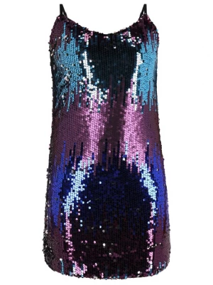 Foto van product NAEMI Jurk turquoise / royal blue / koningsblauw / lila