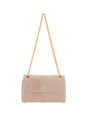 Foto van product NAEMI Schoudertas champagne / zilver