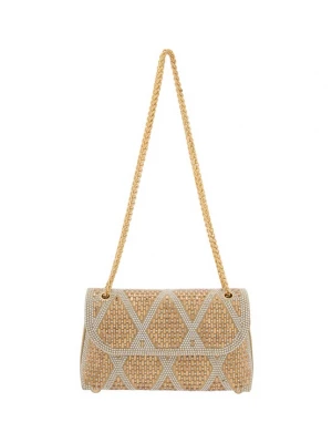 Foto van product NAEMI Schoudertas goud / wit